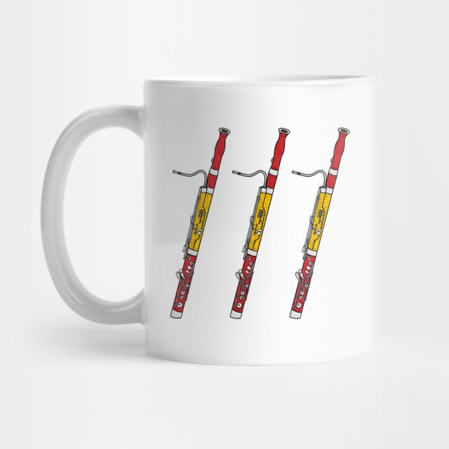 Bassoon Spanish Flag Bassoonist Musician Spain by doodlerob